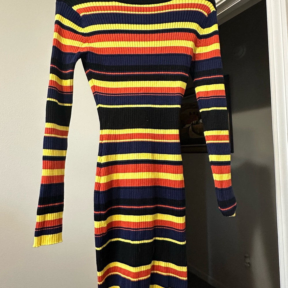 Striped Long Sleeve Dress
